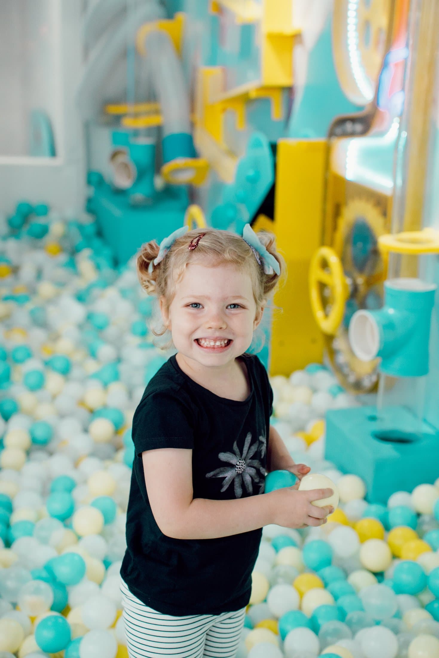 Playful child portrait for a family photography session