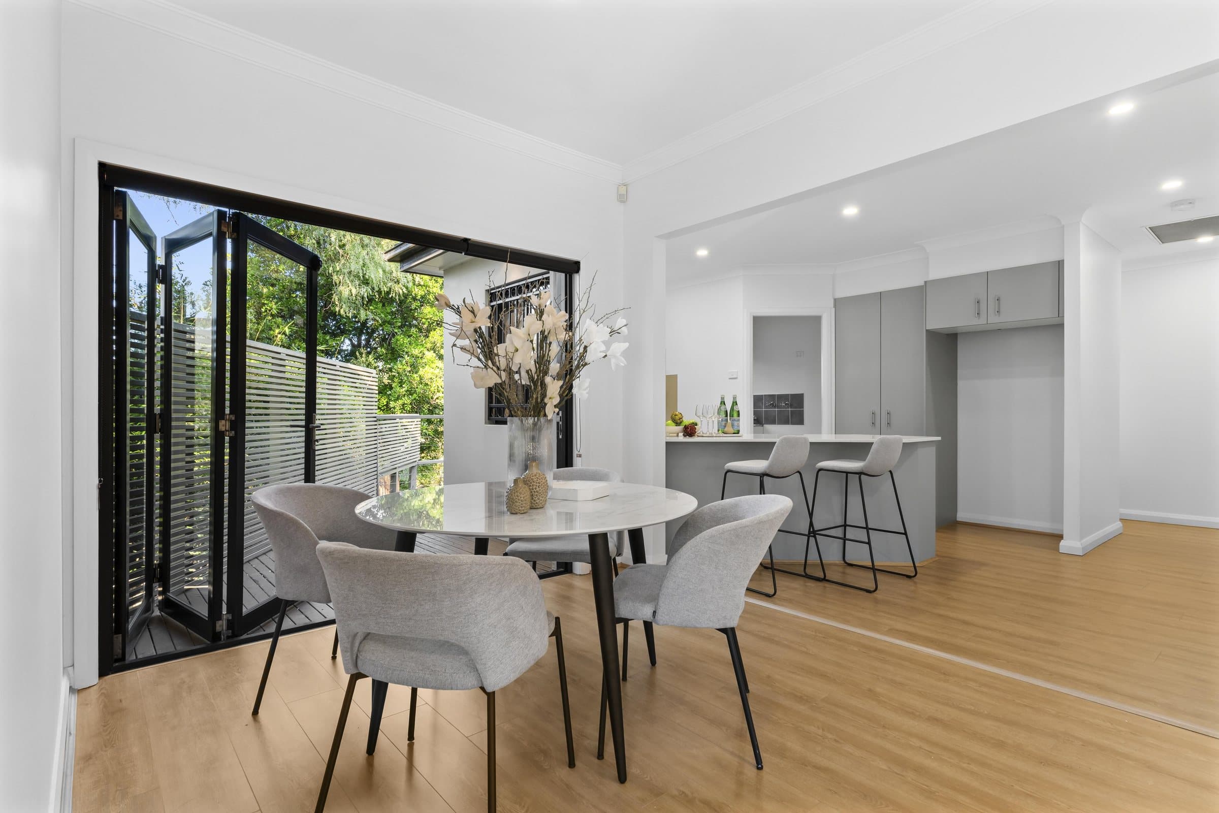 Dining room and garden interior photography for designers and real estate clients in Mumbai